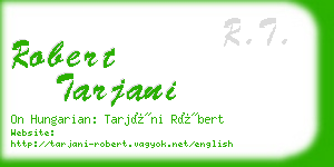 robert tarjani business card